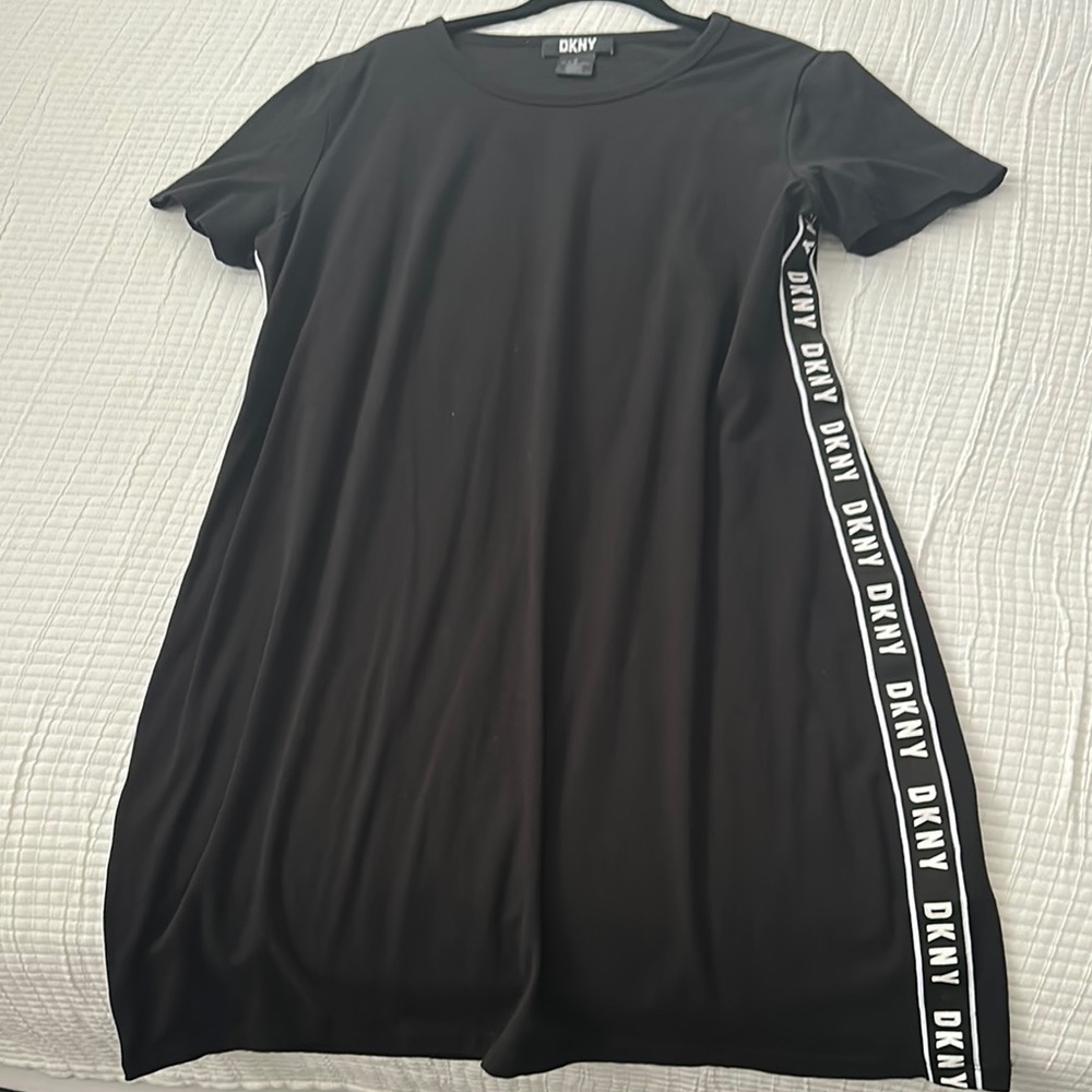 DKNY Black T-Shirt Dress